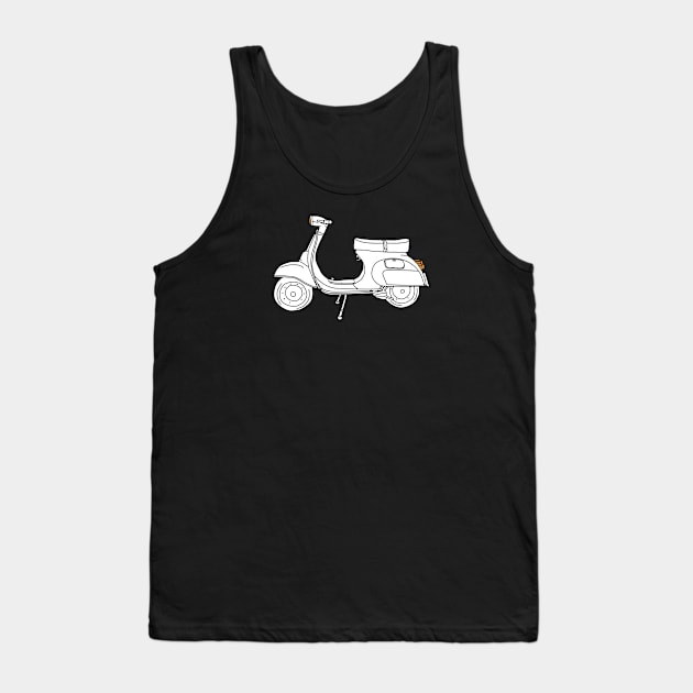 Vintage Motorcycle Tank Top by kalemstudio